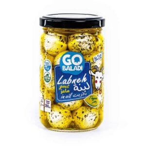 Go Baladi Goat Labneh in Oil with Thyme 200g