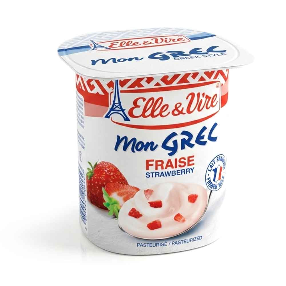 Elle & Vire Greek Yogurt Strawberry 125G