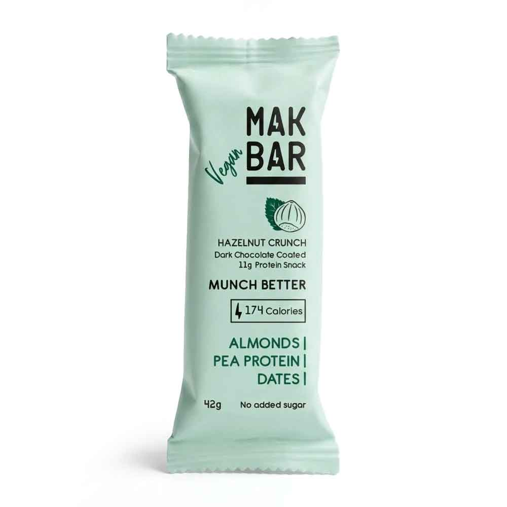Mak Bar Hazelnut Crunch Dark Chocolate Protein Snack 42g