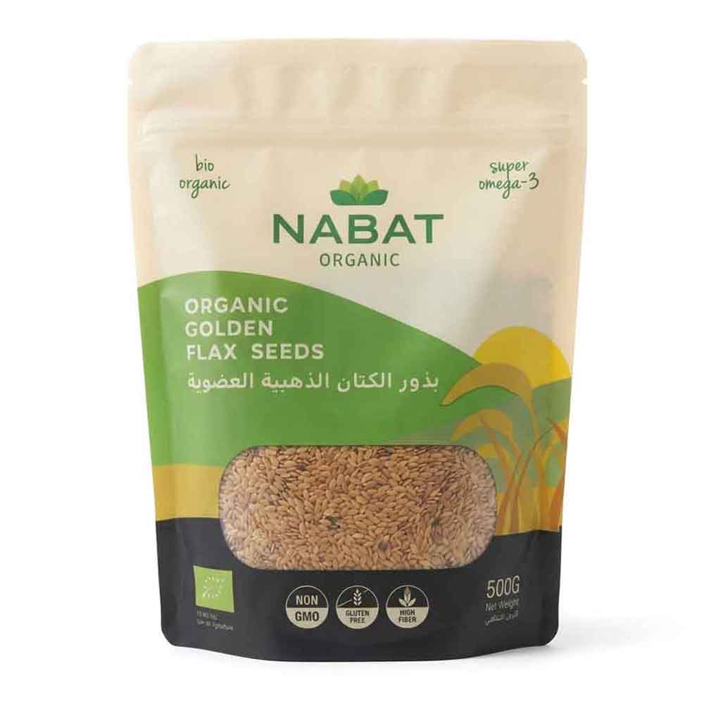 Nabat Organic Flax Seeds Golden 500g