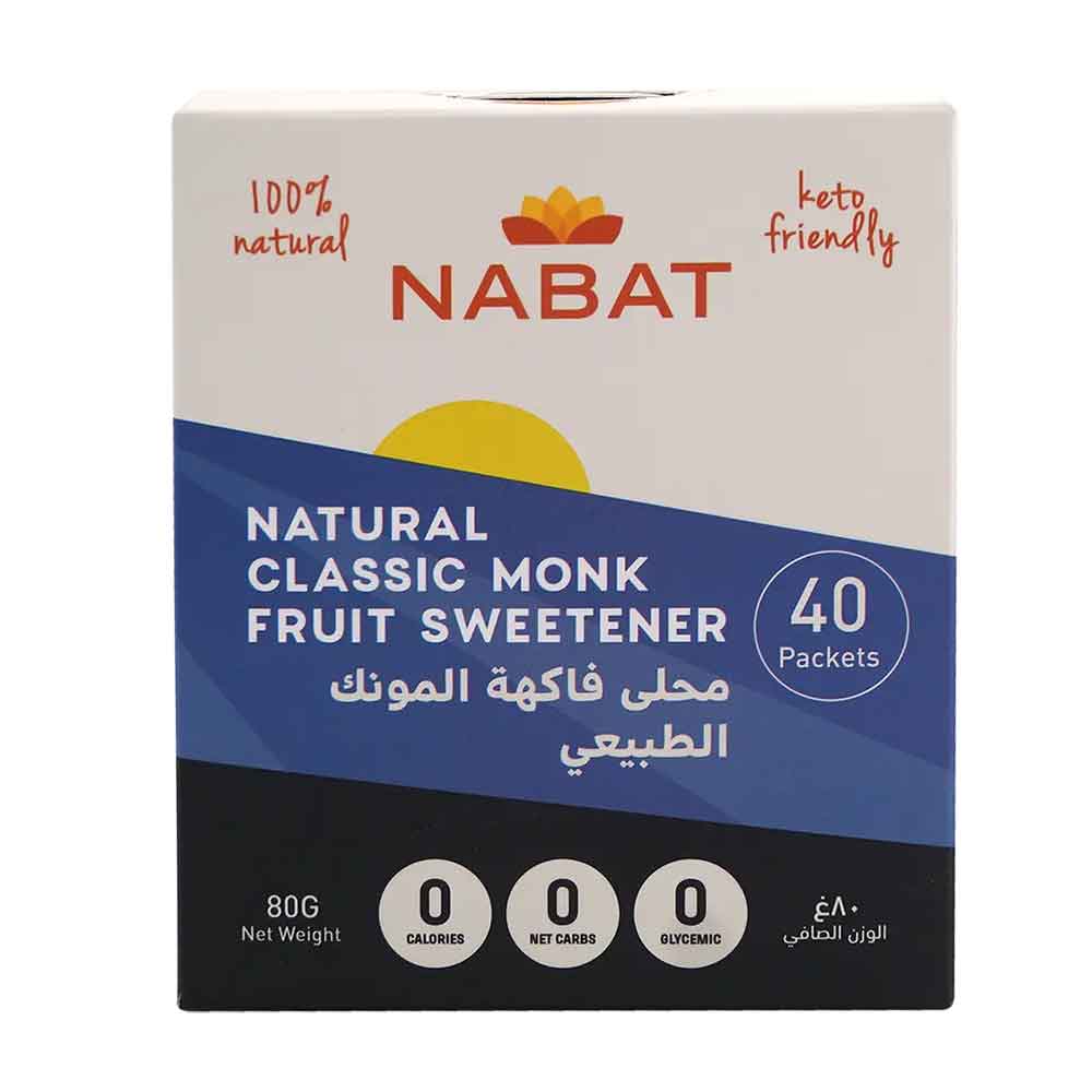 Nabat Classic Monk Fruit Sweetener 40 Packets