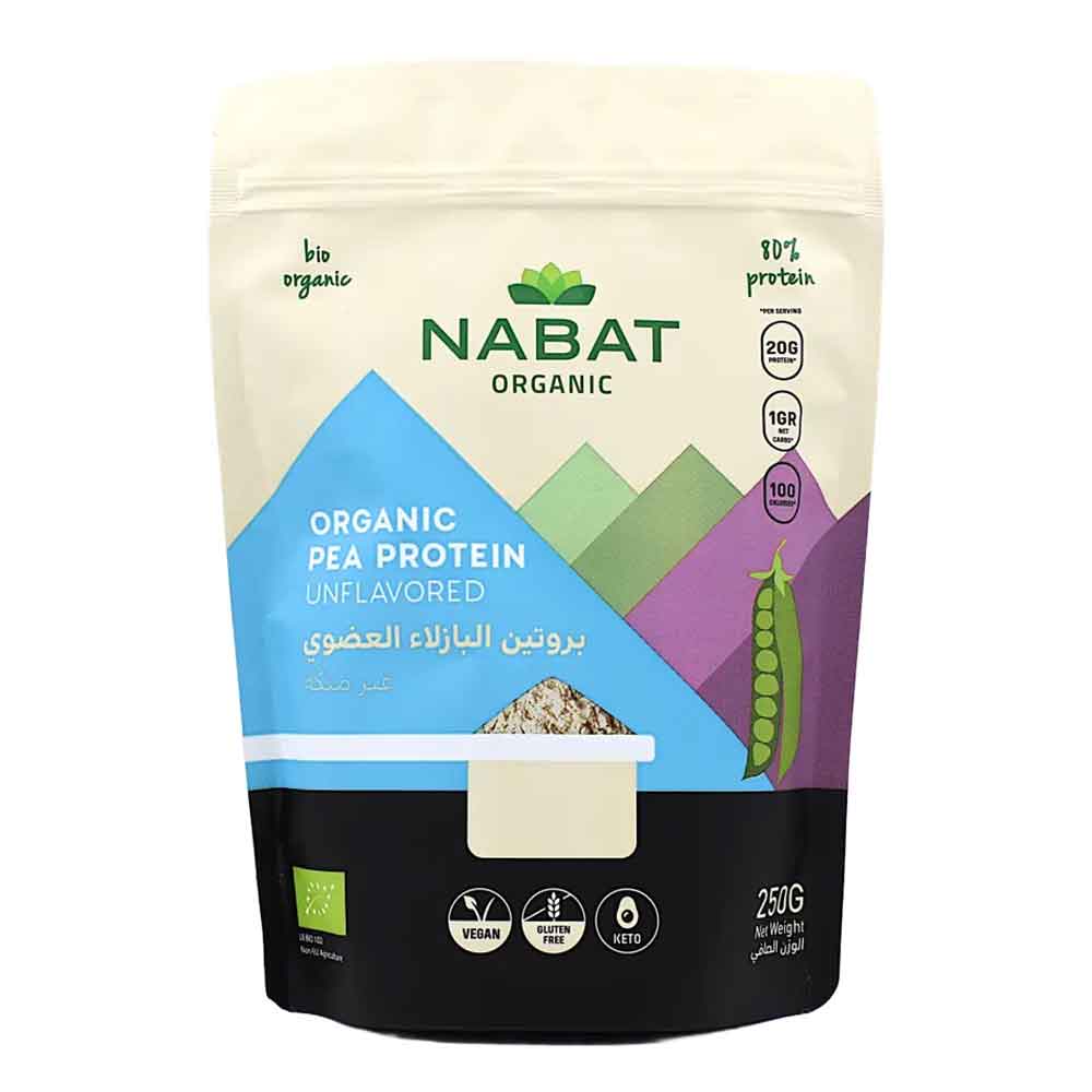 Nabat Organic Pea Protein Powder Unflavored 250g